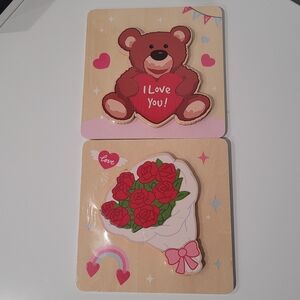 Valentines Day Simple Puzzles set of 4